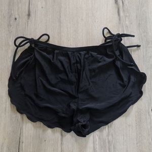 Retro Tie on the Side Swim Shorts